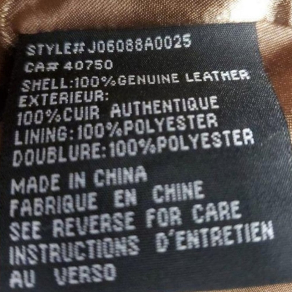 Animal Print Genuine Leather Jacket - Size 3X - Picture 12 of 12